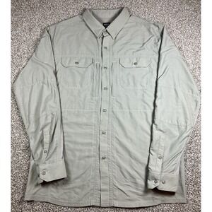 Kuhl Airspeed Performance Shirt Style 7191 Men's Size Large Button Down Khaki